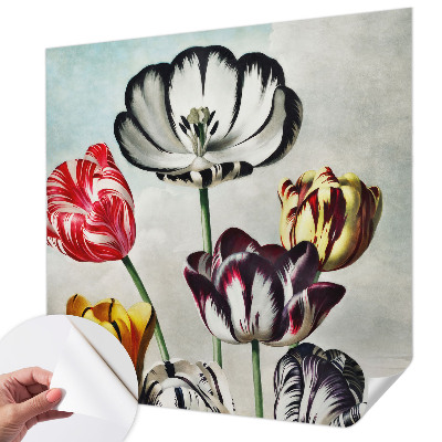 Fotobehang tienerkamer Kleurrijke tulpen