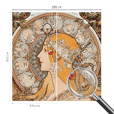 Fotobehang zelfklevend met zodiacalistisch geïnspireerd ontwerp