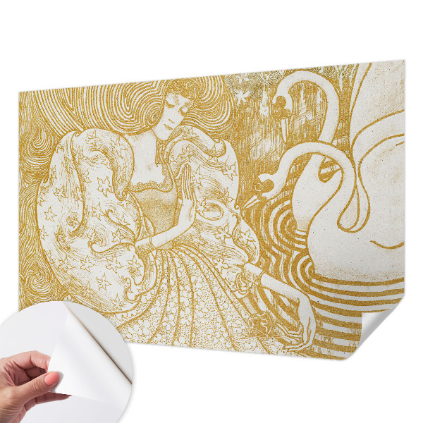 Zelfklevend fotobehang op maat Vrouwelijke elegantie