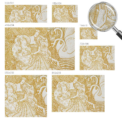 Zelfklevend fotobehang op maat Vrouwelijke elegantie