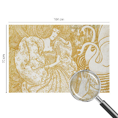 Zelfklevend fotobehang op maat Vrouwelijke elegantie