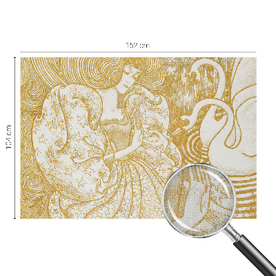 Zelfklevend fotobehang op maat Vrouwelijke elegantie