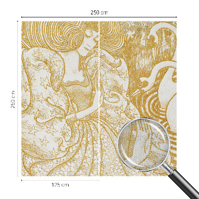 Zelfklevend fotobehang op maat Vrouwelijke elegantie