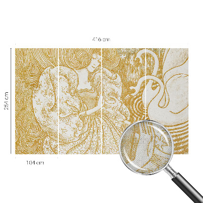 Zelfklevend fotobehang op maat Vrouwelijke elegantie