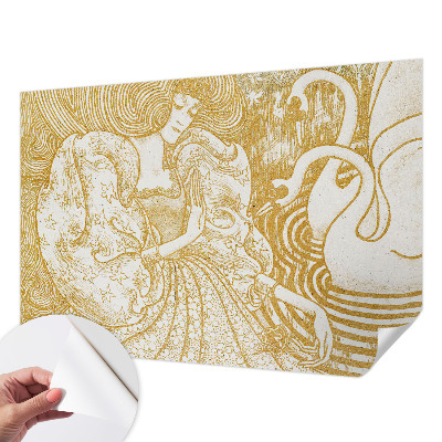 Zelfklevend fotobehang op maat Vrouwelijke elegantie