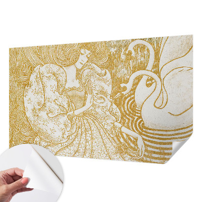 Zelfklevend fotobehang op maat Vrouwelijke elegantie