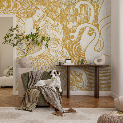 Zelfklevend fotobehang op maat Vrouwelijke elegantie