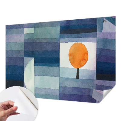 3D fotobehang met een abstracte boom