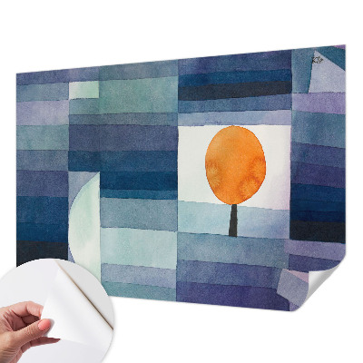 3D fotobehang met een abstracte boom