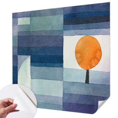 3D fotobehang met een abstracte boom