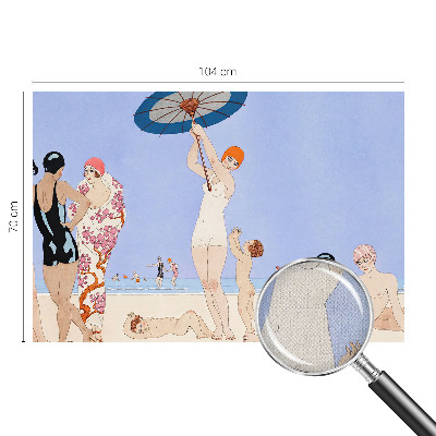 Fotobehang voor de kinderkamer Retro strand