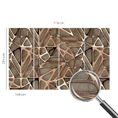 Fotobehang babykamer met een geometrisch patroon