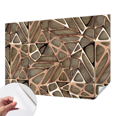 Fotobehang babykamer met een geometrisch patroon