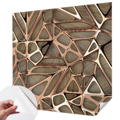 Fotobehang babykamer met een geometrisch patroon