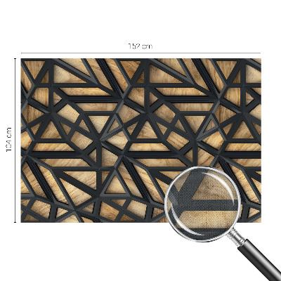 Fotobehang tienerkamer met geometrisch verbindingspatroon