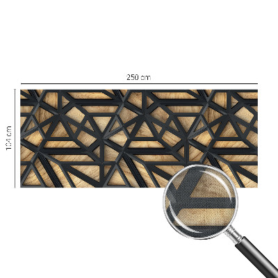 Fotobehang tienerkamer met geometrisch verbindingspatroon