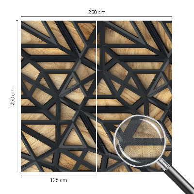 Fotobehang tienerkamer met geometrisch verbindingspatroon