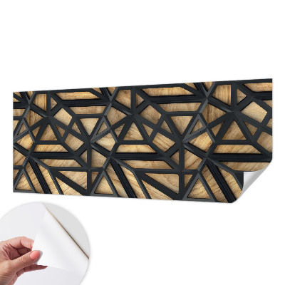 Fotobehang tienerkamer met geometrisch verbindingspatroon