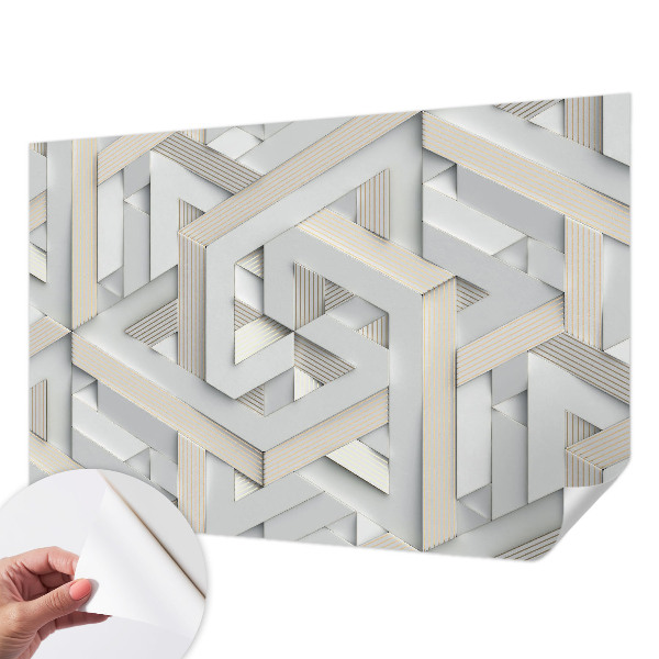 Zelfklevend fotobehang Illusoire vormen