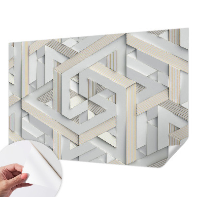 Zelfklevend fotobehang met illusoire vormen