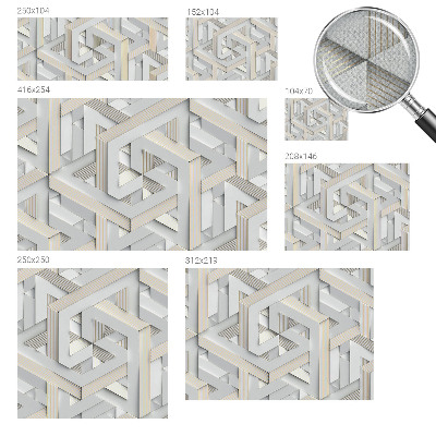 Zelfklevend fotobehang Illusoire vormen