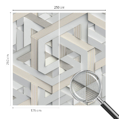 Zelfklevend fotobehang Illusoire vormen