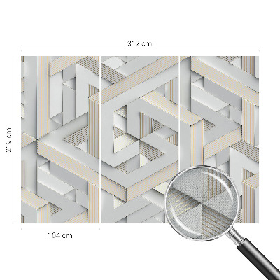 Zelfklevend fotobehang Illusoire vormen