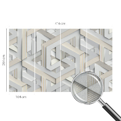 Zelfklevend fotobehang Illusoire vormen