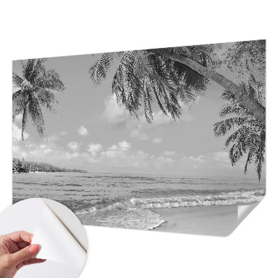 Foto behang voor de kinderkamer met een tropisch paradijs ontwerp