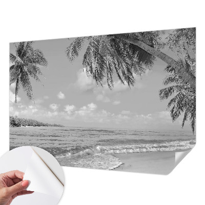 Foto behang voor de kinderkamer met een tropisch paradijs ontwerp