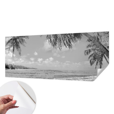 Foto behang voor de kinderkamer met een tropisch paradijs ontwerp