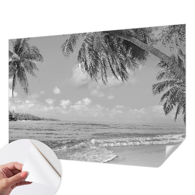 Foto behang voor de kinderkamer met een tropisch paradijs ontwerp