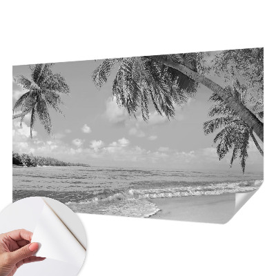 Foto behang voor de kinderkamer met een tropisch paradijs ontwerp