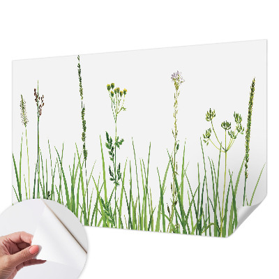 Fotobehang kinderkamer met een subtiel floramotief