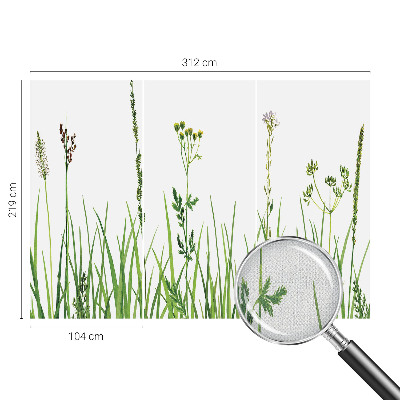 Fotobehang kinderkamer met een subtiel floramotief