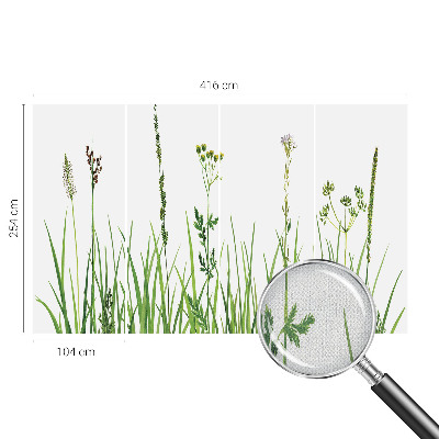 Fotobehang kinderkamer met een subtiel floramotief