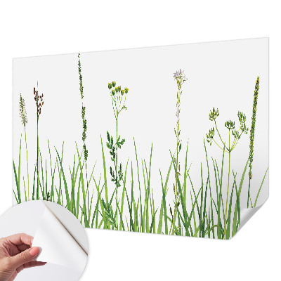 Fotobehang kinderkamer met een subtiel floramotief