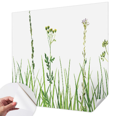 Fotobehang kinderkamer met een subtiel floramotief