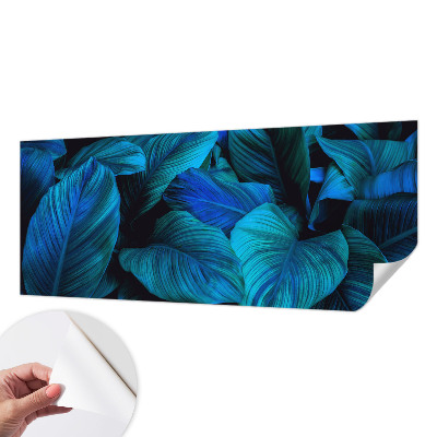 Fotobehang voor kinderkamer Blauwe bladeren