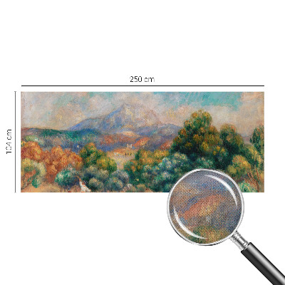 Foto behang voor de keuken met een berglandschap