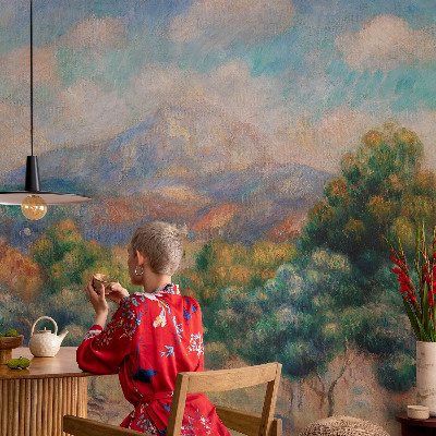 Foto behang voor de keuken Berglandschap