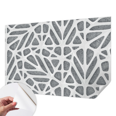 Zelfklevend fotobehang met een geometrisch netwerkpatroon