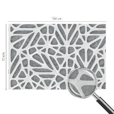 Zelfklevend fotobehang met een geometrisch netwerkpatroon