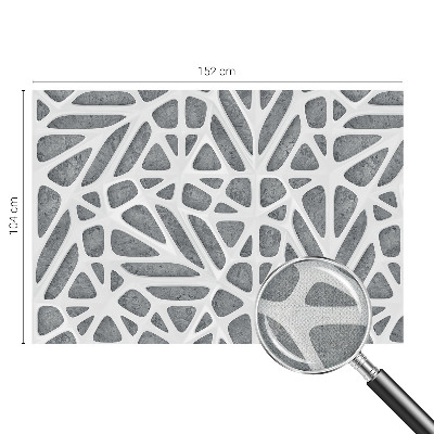 Zelfklevend fotobehang met een geometrisch netwerkpatroon