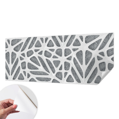 Zelfklevend fotobehang met een geometrisch netwerkpatroon