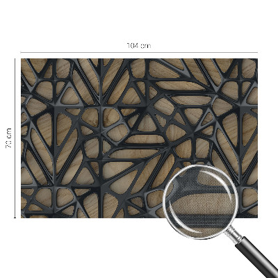 3D fotobehang Houten net