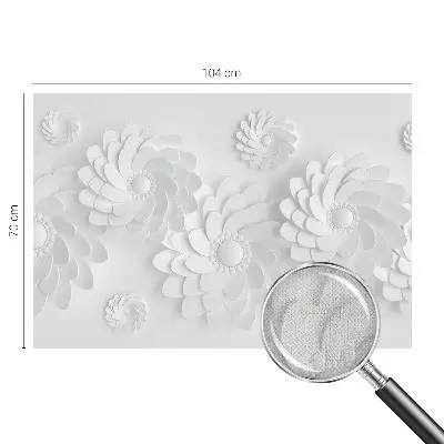 Foto behang voor de kinderkamer met een bloemendig patroon voor een elegante uitstraling
