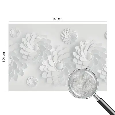 Foto behang voor de kinderkamer met een bloemendig patroon voor een elegante uitstraling