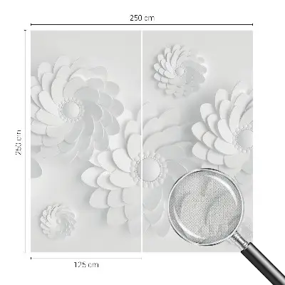Foto behang voor de kinderkamer met een bloemendig patroon voor een elegante uitstraling