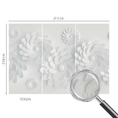 Foto behang voor de kinderkamer met een bloemendig patroon voor een elegante uitstraling
